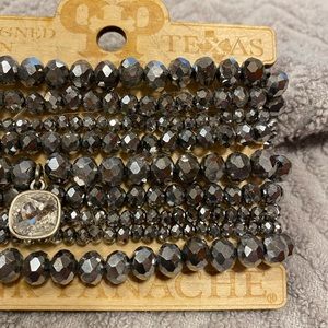 Pink panache bracelet Silvery color